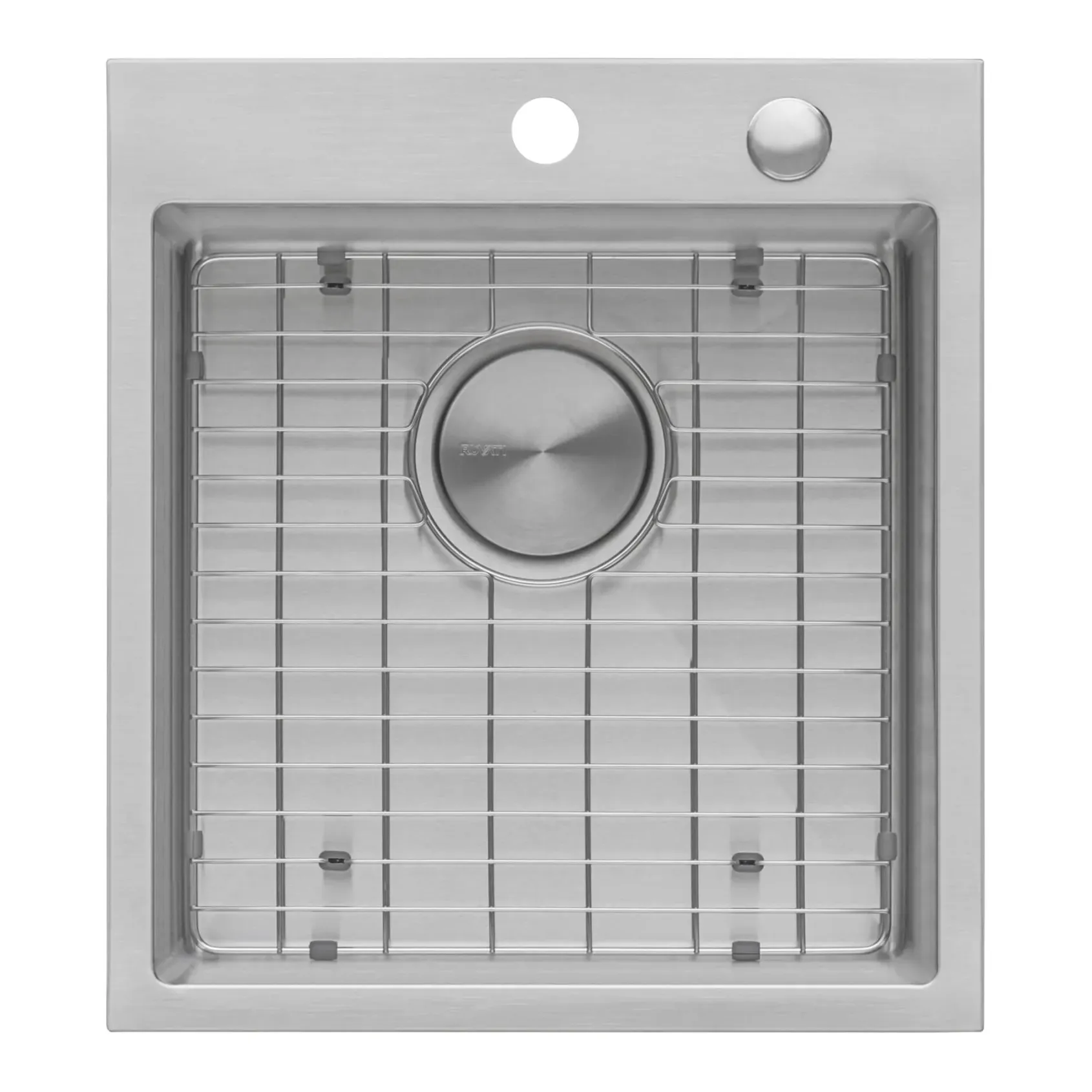 Ruvati Tirana Pro 18" Drop-in Topmount Stainless Steel Bar/Prep Sink, 16 Gauge, RVH8006