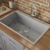 Ruvati Tirana Pro 30" Stainless Steel Kitchen Sink, 16 Gauge, Rounded Corners, RVH8009