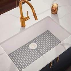 Ruvati 27" Undermount Granite Composite Kitchen Sink, Arctic White, RVG2027WH