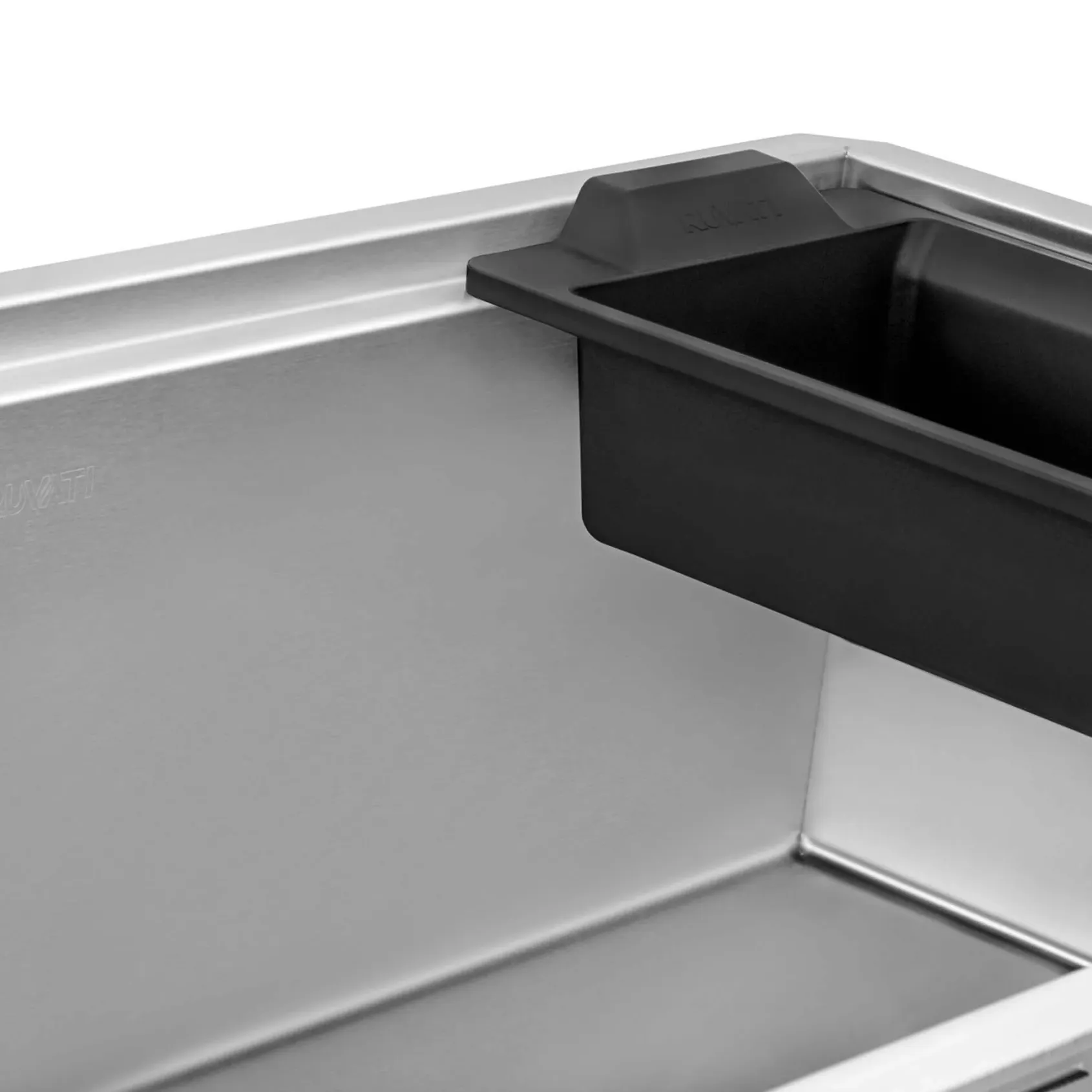 Ruvati Veniso Nova 33" Slope Bottom Offset Drain Undermount Stainless Steel Workstation Kitchen Sink, 16 Gauge, RVH8597