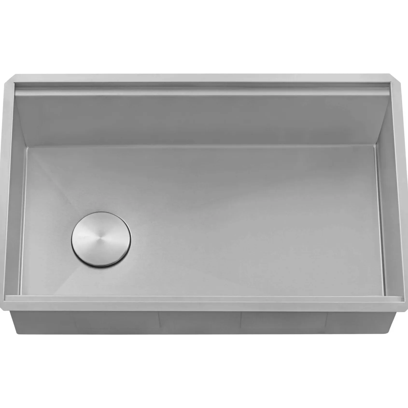 Ruvati Veniso Nova 33" Slope Bottom Offset Drain Undermount Stainless Steel Workstation Kitchen Sink, 16 Gauge, RVH8597