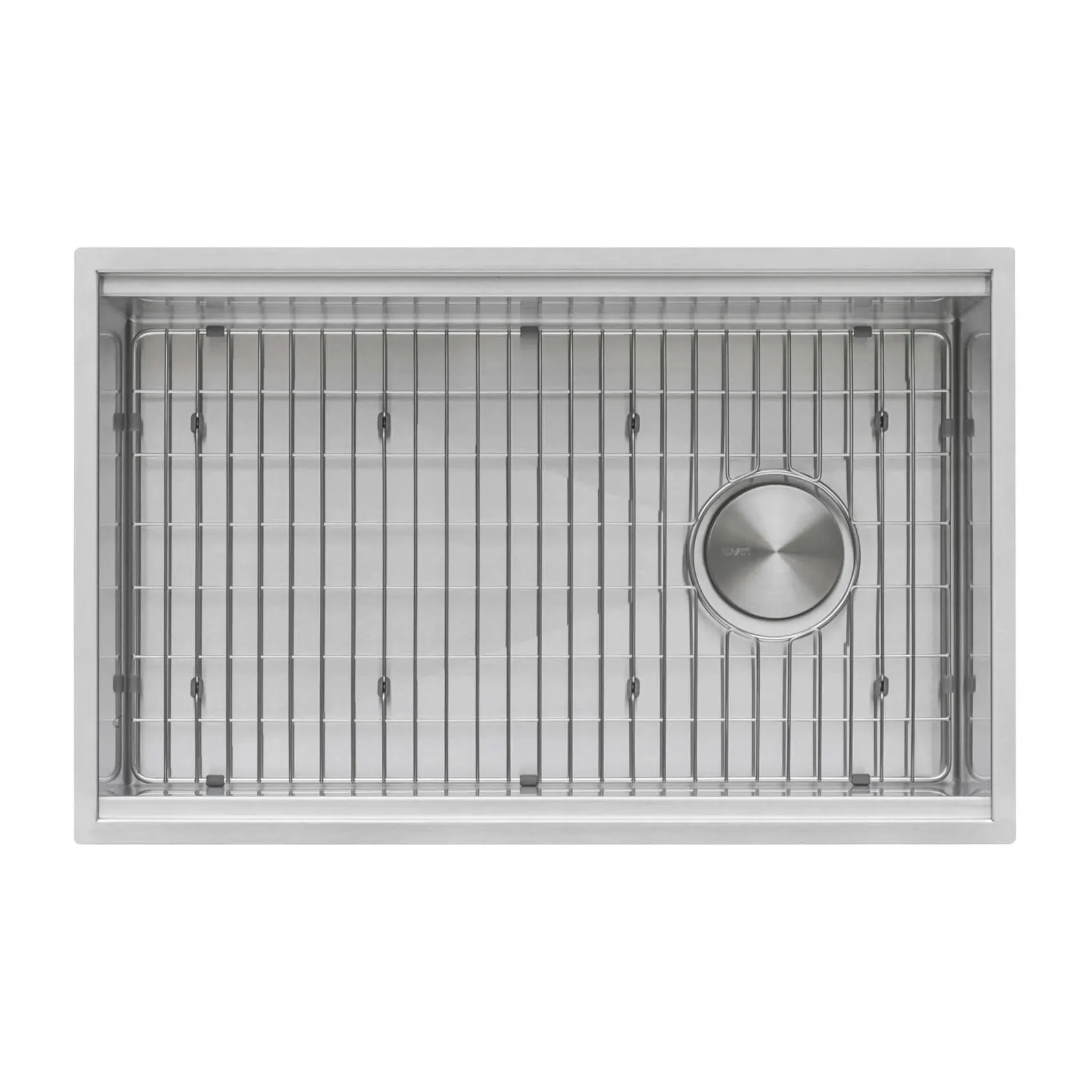 Ruvati Veniso 33" Slope Bottom Offset Drain Undermount Stainless Steel Workstation Kitchen Sink, 16 Gauge, RVH8591