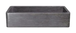 42" Smoke Brown Limestone Farmhouse Kitchen Sink, Single Bowl, Reversible, KF422010SB-NLP-BLN