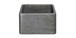 17" Smoke Brown Limestone Farmhouse Kitchen Sink, Reversible, KF171710-BLN
