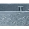 36" Soapstone Farmhouse Sink, 60/40 Double Bowl, Design Apron Front, Charcoal Marquina, KF362010DB-F2-6040-CMS