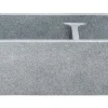 36" Stone 60/40 Double Bowl Farmhouse Kitchen Sink, Smooth Reversible Apron Front, Mercury Granite, Gray, KF362010DB-NLP-6040-M