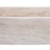 33" Stone Farmhouse Kitchen Sink, Curved Reversible Apron Front, Roma Travertine, Beige, KFCF332210SB-NLP-RT