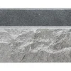 36" Stone Farmhouse Kitchen Sink, Chiseled Apron Front, Mercury Granite, Gray, KF362010SB-BE-M