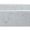 33" Stone Farmhouse Kitchen Sink, Smooth Reversible Apron Front, Carrara Marble, White, KF332010SB-NLP-CW