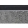36" Stone Farmhouse Kitchen Sink, Chiseled Apron Front, Black Granite, Black, KF362010SB-BE-BK