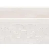 36" Stone Farmhouse Kitchen Sink, Smooth Reversible Floral Carving Apron Front, Crema Lyon Limestone, Beige, KF362010SB-F2-CL