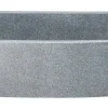 36" Stone Farmhouse Kitchen Sink, Curved Reversible Apron Front, Mercury Granite, Gray, KFCF362210SB-NLP-M