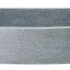 33" Stone Farmhouse Kitchen Sink, Curved Reversible Apron Front, Mercury Granite, Gray, KFCF332210SB-NLP-M