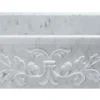 33" Stone Farmhouse Kitchen Sink, Design Apron Front, Carrara Marble, White, KF332010SB-F2-CW