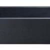 33" Stone Farmhouse Kitchen Sink, Smooth Reversible Apron Front, Black Lava, Black, KF332010SB-NLP-BL