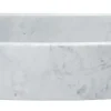 36" Stone Farmhouse Sink, Curved Reversible Apron Front, Carrara Marble, White, KFCF362210SB-NLP-CW
