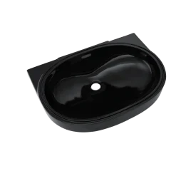 TOTO 19-11/16" x 13-3/4" Oval Undermount Bathroom Sink, Ebony, Vitreous China, LT546#51