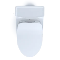 TOTO Aimes One-Piece Elongated 1.28 GPF Toilet with CEFIONTECT and SoftClose Seat, WASHLET+ Ready, Cotton White, Vitreous China, MS626234CEFG#01
