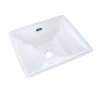 TOTO Aimes Rectangular Undermount Bathroom Sink with CEFIONTECT, Cotton White, Vitreous China, LT626G#01