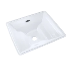 TOTO Aimes Rectangular Undermount Bathroom Sink with CEFIONTECT, Cotton White, Vitreous China, LT626G#01
