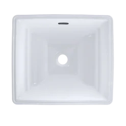 TOTO Aimes Rectangular Undermount Bathroom Sink with CEFIONTECT, Cotton White, Vitreous China, LT626G#01