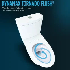 TOTO Aquia IV Arc Two-Piece Elongated Dual Flush 1.28 and 0.9 GPF Universal Height Toilet with CEFIONTECT, WASHLET+ Ready, Cotton White, Vitreous China, MS448124CEMFGN#01
