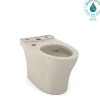 TOTO Aquia IV Elongated Universal Height Skirted Toilet Bowl with CEFIONTECT, WASHLET+ Ready, Bone, Vitreous China, CT446CEFGNT40#03