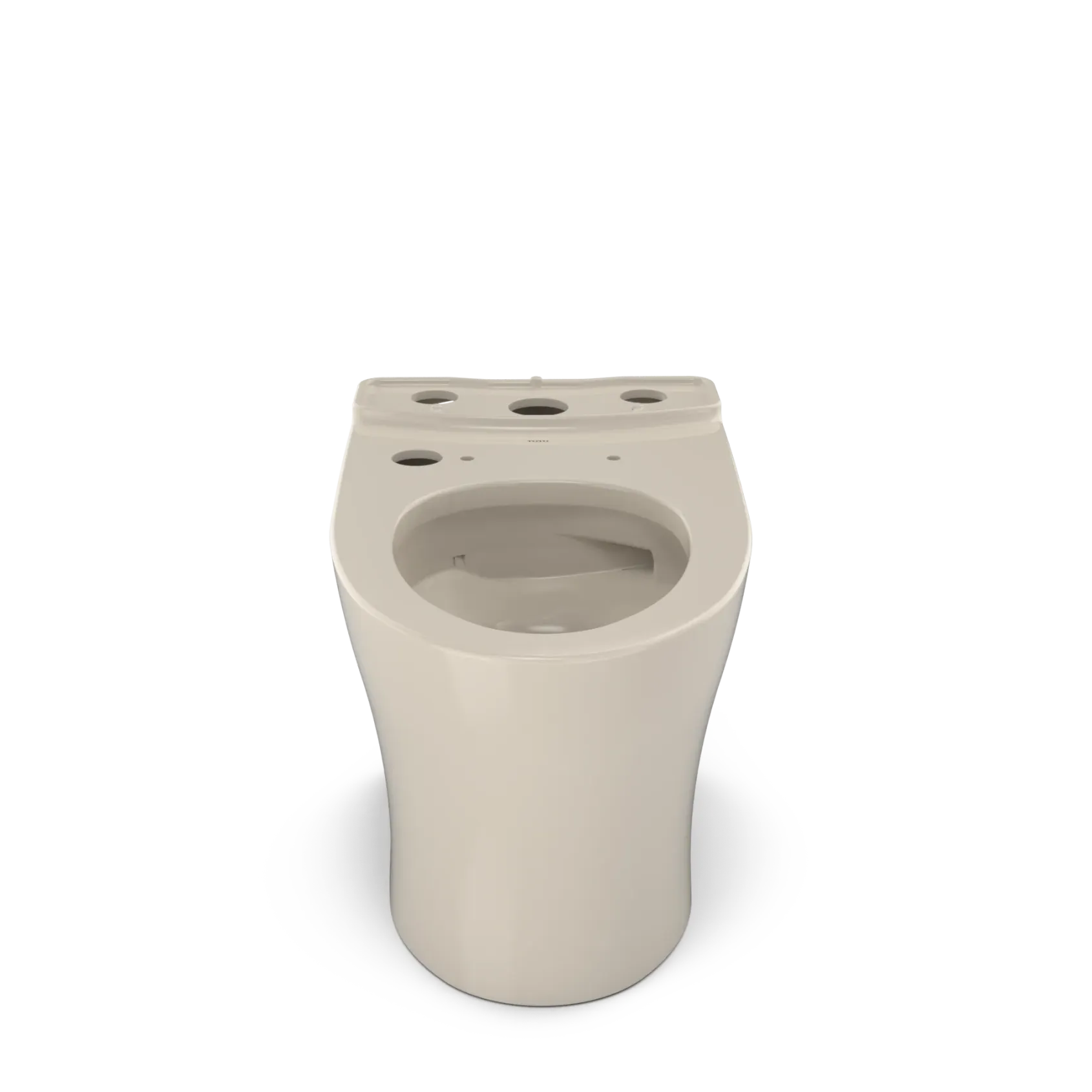 TOTO Aquia IV Elongated Universal Height Skirted Toilet Bowl with CEFIONTECT, WASHLET+ Ready, Bone, Vitreous China, CT446CEFGNT40#03