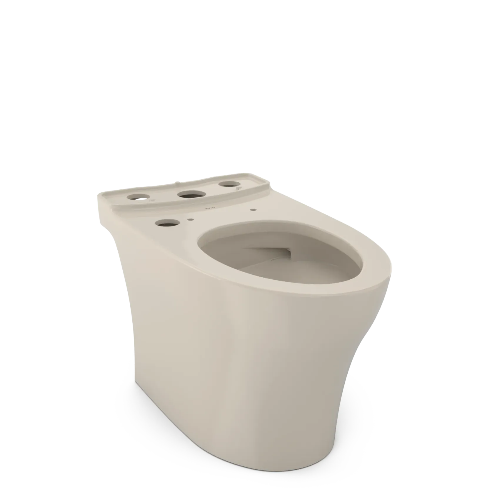 TOTO Aquia IV Elongated Universal Height Skirted Toilet Bowl with CEFIONTECT, WASHLET+ Ready, Bone, Vitreous China, CT446CEFGNT40#03