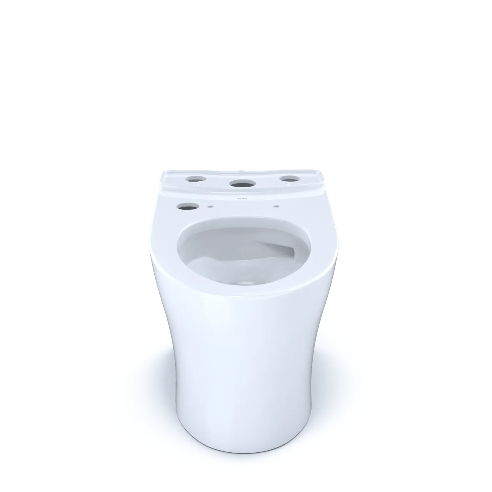 TOTO Aquia IV Elongated Universal Height Skirted Toilet Bowl with CEFIONTECT, WASHLET+ Ready, Cotton White, Vitreous China, CT446CEFGNT40#01