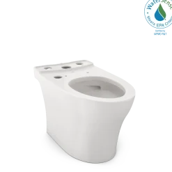 TOTO Aquia IV Elongated Universal Height Skirted Toilet Bowl with CEFIONTECT, WASHLET+ Ready, Colonial White, Vitreous China, CT446CEFGNT40#11