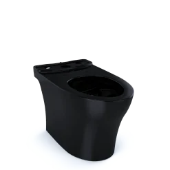 TOTO Aquia IV Elongated Universal Height Skirted Toilet Bowl, WASHLET+ Ready, Ebony, Vitreous China, CT446CEFNT40#51