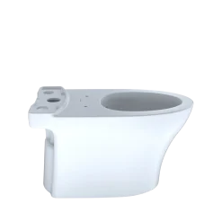 TOTO Aquia IV Elongated Universal Height Skirted Toilet Bowl with CEFIONTECT, Cotton White, Vitreous China, CT446CEFGN#01