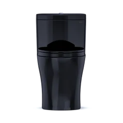 TOTO Aquia IV One-Piece Elongated Dual Flush 1.28 and 0.9 GPF Universal Height, WASHLET+ Ready Toilet, Ebony- Vitreous China, MS646124CEMFN#51
