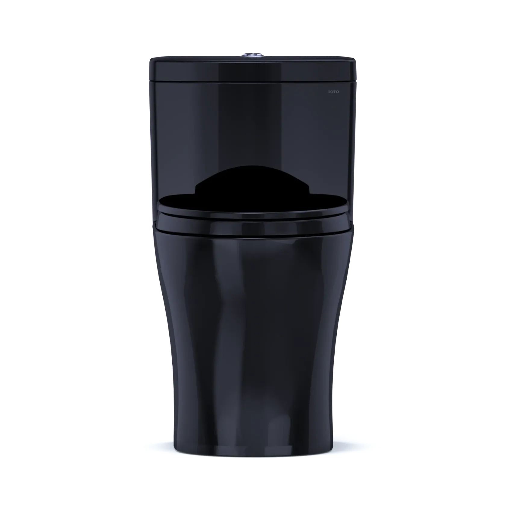 TOTO Aquia IV One-Piece Elongated Dual Flush 1.28 and 0.9 GPF Universal Height, WASHLET+ Ready Toilet, Ebony- Vitreous China, MS646124CEMFN#51