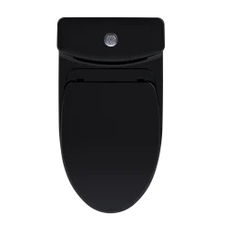 TOTO Aquia IV One-Piece Elongated Dual Flush 1.28 and 0.9 GPF Universal Height, WASHLET+ Ready Toilet, Ebony- Vitreous China, MS646124CEMFN#51