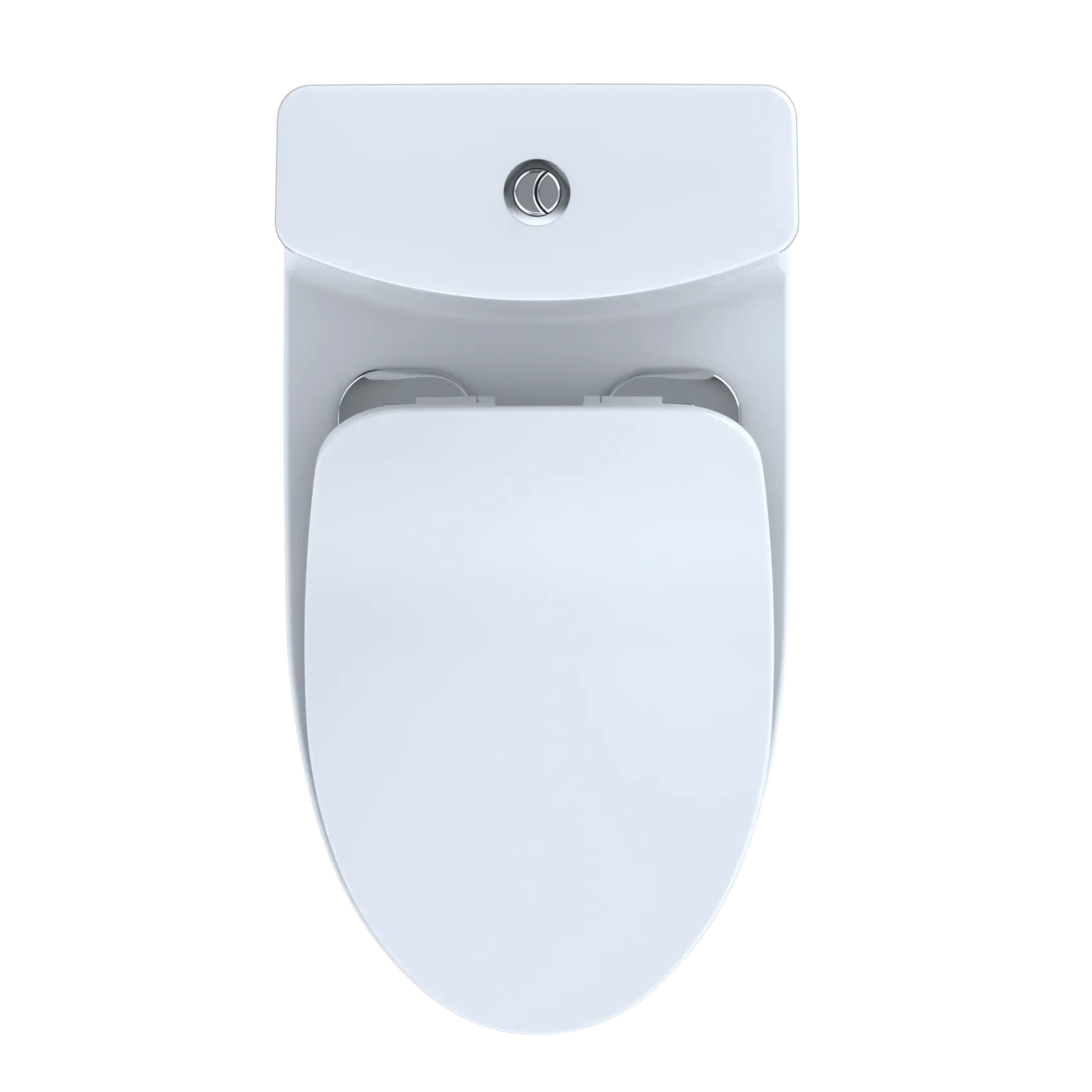 TOTO Aquia IV One-Piece Elongated Dual Flush 1.28 and 0.9 GPF Universal Height, WASHLET+ Ready Toilet with CEFIONTECT, Cotton White- Vitreous China, MS646234CEMFGN#01