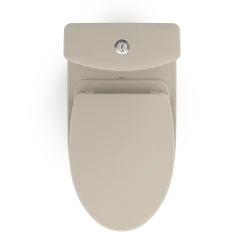 TOTO Aquia IV Two-Piece Elongated Dual Flush 1.28 and 0.9 GPF Universal Height Toilet with CEFIONTECT, WASHLET+ Ready, Bone, Vitreous China, MS446124CEMFGN#03
