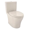 TOTO Aquia IV Two-Piece Elongated Dual Flush 1.28 and 0.9 GPF Universal Height Toilet with CEFIONTECT, WASHLET+ Ready, Sedona Beige, Vitreous China, MS446124CEMFGN#12