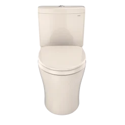 TOTO Aquia IV Two-Piece Elongated Dual Flush 1.28 and 0.9 GPF Universal Height Toilet with CEFIONTECT, WASHLET+ Ready, Sedona Beige, Vitreous China, MS446124CEMFGN#12