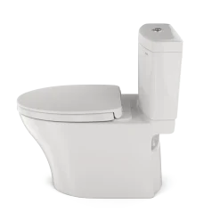 TOTO Aquia IV Two-Piece Elongated Dual Flush 1.28 and 0.9 GPF Universal Height Toilet with CEFIONTECT, WASHLET+ Ready, Colonial White, Vitreous China, MS446124CEMFGN#11