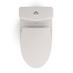 TOTO Aquia IV Two-Piece Elongated Dual Flush 1.28 and 0.9 GPF Universal Height Toilet with CEFIONTECT, WASHLET+ Ready, Colonial White, Vitreous China, MS446124CEMFGN#11