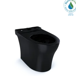 TOTO Aquia IV WASHLET+ Elongated Skirted Toilet Bowl, Ebony, Vitreous China, CT446CENT40#51