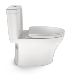 TOTO Aquia IV WASHLET+ Two-Piece Elongated Dual Flush 1.28 and 0.9 GPF Toilet with CEFIONTECT, Colonial White, Vitreous China, MS446124CEMGN#11