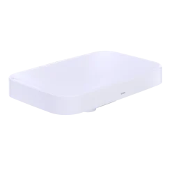 TOTO Arvina Rectangular 23" Vessel Bathroom Sink with CEFIONTECT, Cotton White, Vitreous China, LT426G#01