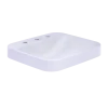 TOTO Arvina Rectangular 20" Vessel Bathroom Sink with CEFIONTECT for 8 Inch Center Faucets, Cotton White, Vitreous China, LT415.8G#01
