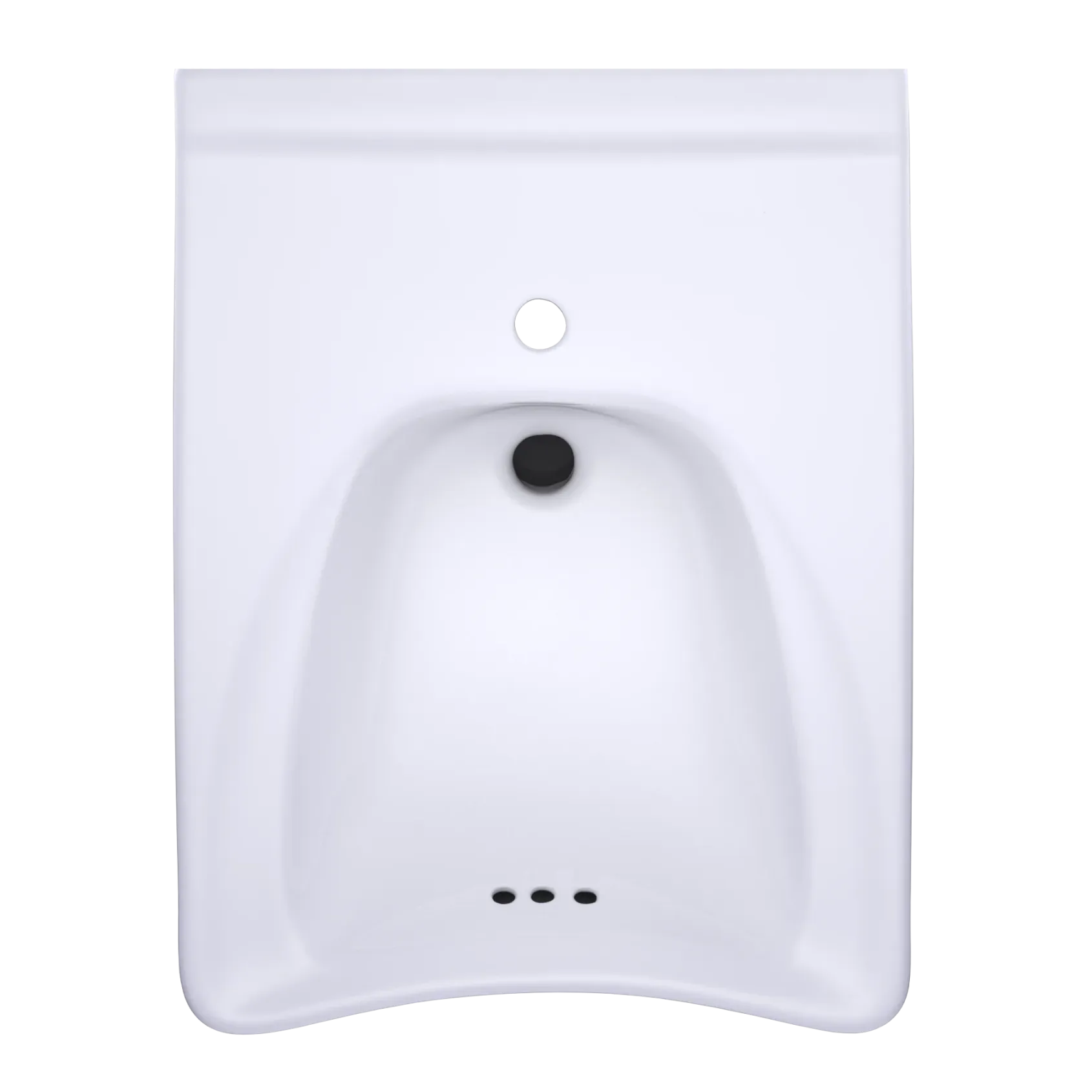 TOTO Commercial 20 1/2" x 27" Rectangle Wallmount Vitreous China Bathroom Sink, ADA Compliant, Cotton White, Single Faucet Hole, LT308#01