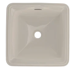 TOTO Connelly Square Undermount Bathroom Sink with CEFIONTECT, Sedona Beige, Vitreous China, LT491G#12