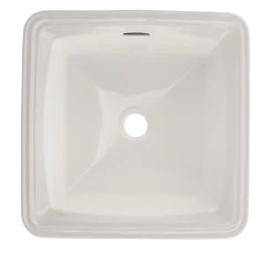 TOTO Connelly Square Undermount Bathroom Sink with CEFIONTECT, Colonial White, Vitreous China, LT491G#11