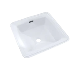 TOTO Connelly Square Undermount Bathroom Sink with CEFIONTECT, Cotton White, Vitreous China, LT491G#01
